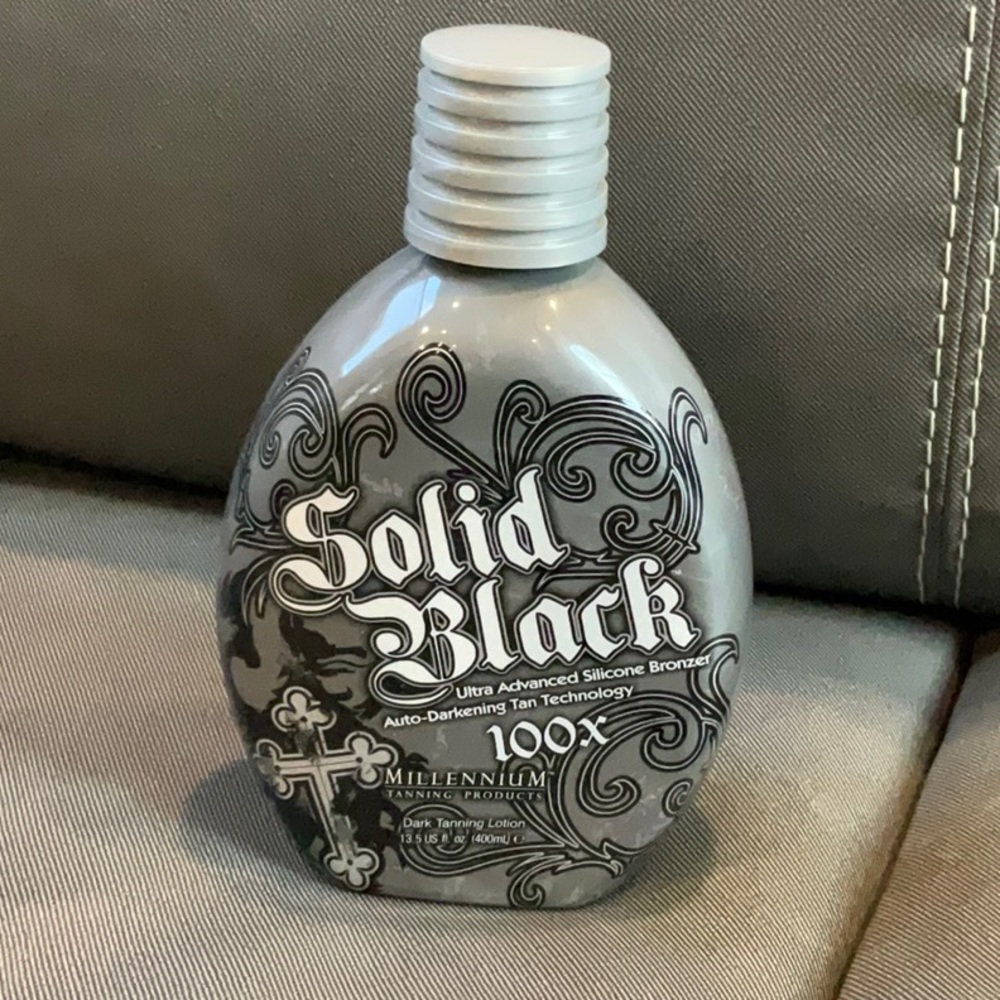 Solid Black Dark Tanning Lotion 100x